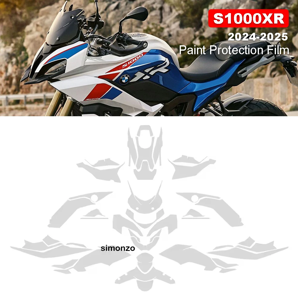 

Для BMW S1000XR S 1000 XR 24-25, защитная пленка для мотоцикла, PPF, самовосстанавливающаяся, прозрачная, устойчивая к царапинам, УФ-излучению, комплект чехлов из ТПУ