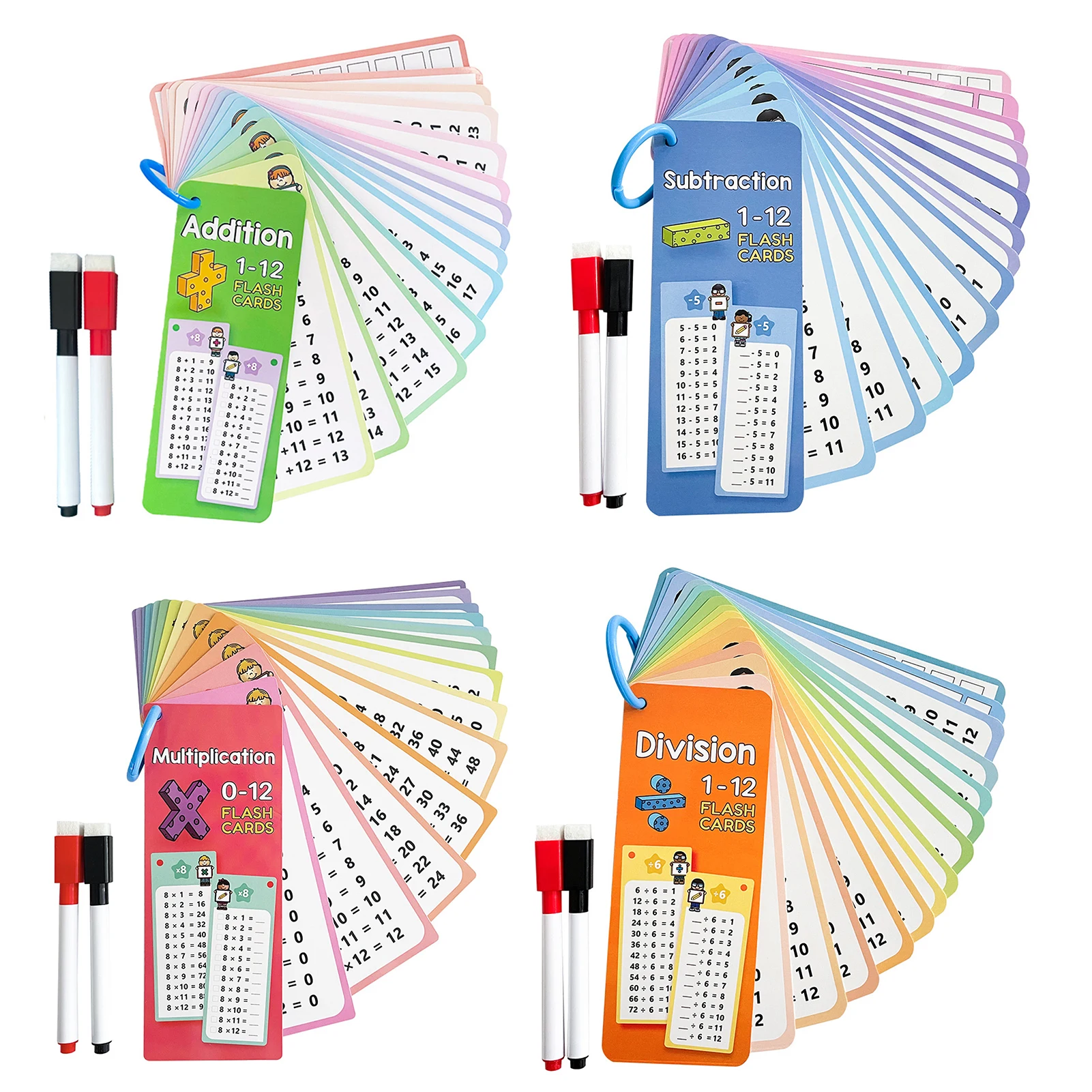 SIYTUAU Cartes de Multiplication Mathématique Flash Ensemble de 15 Pcs; Cartes d'Apprentissage Réutilisables pour Enfants; Outil de Pratique Éducatif de Calcul pour Élèves du Primaire SIYTUAU Cartes de Multiplication Mathématique Flash Ensemble de 15 Pcs; Cartes d'Apprentissage Réutilisables pour Enfants; Outil de Pratique Éducatif de Calcul pour Élèves du Primaire