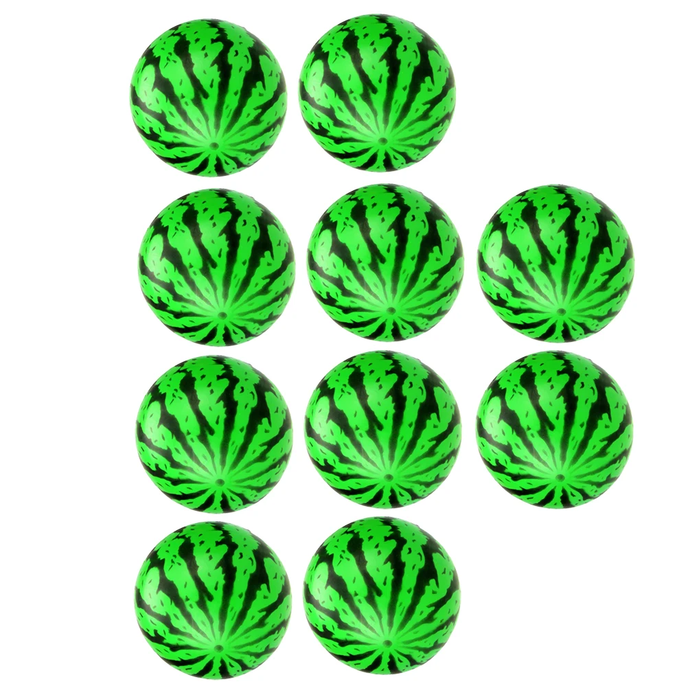 

10PCS Inflatable Ball Kids Toy Plastic Balls Watermelon Shape Ball Children's Gifts for Baby Beach Outdoor (20cm)