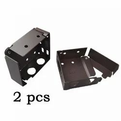 2pcs Box Mounting Bracket 1 Set for 2 Inch High Rail Venetian Blinds Head Track End Cover Holders Window Blinds Head Rail