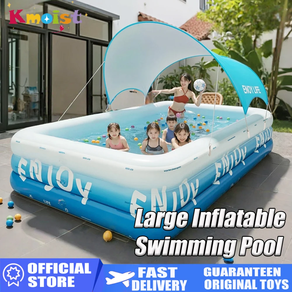 Large Inflatable Swimming Pool Family Adult Durable Thickened Blow up Baby Swimming Pools Indoor Outdoor Bathtub Toys Kids Gifts