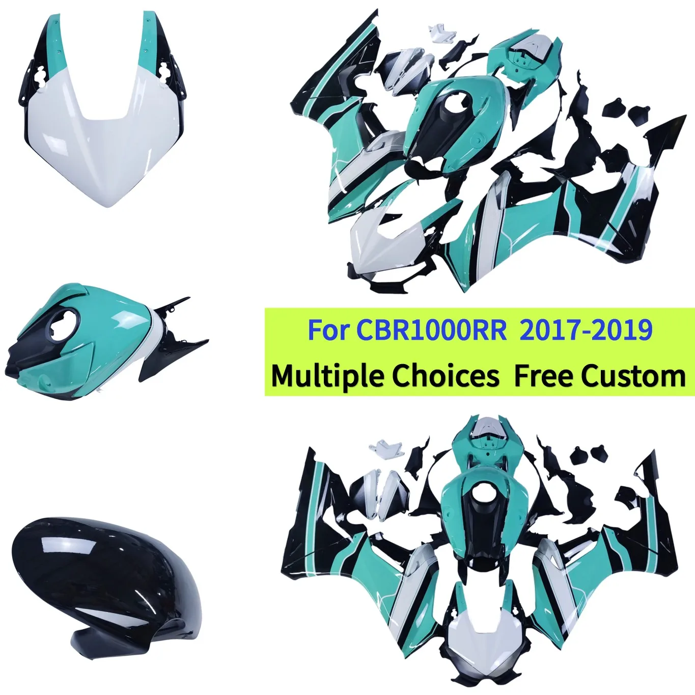 

Комплект обтекателей из АБС-пластика для CBR 1000RR 2017-2019 SC77 CBR1000 RR, литые под давлением, модифицированные аксессуары