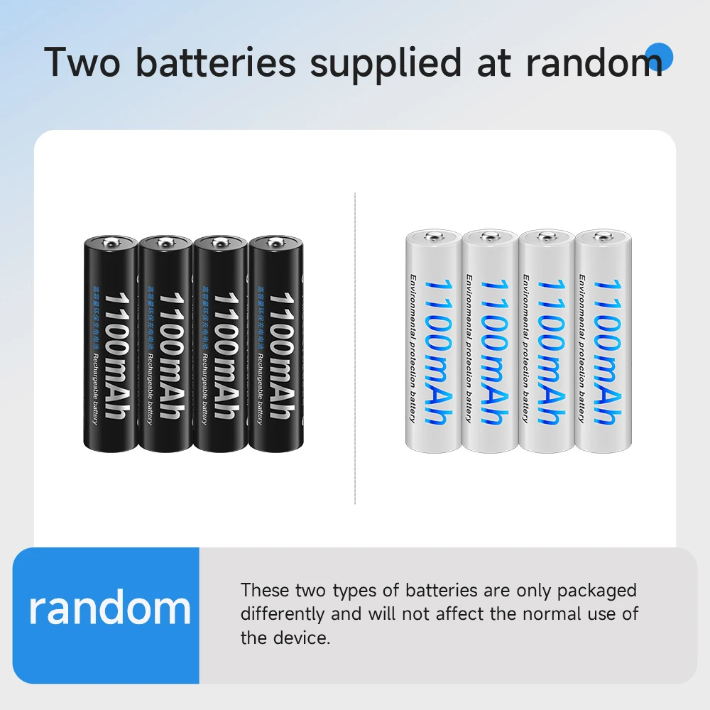 PALO 4-24pcs 1.2v NIMH AAA Battery 3A 1100MAH AAA Rechargeable Battery AAA Ni-MH Batteries Battery Rechargeable for Flashlight T