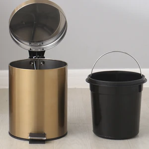 أفضل 6 سلة مهملات حمام ذهبية مبيعا - No3