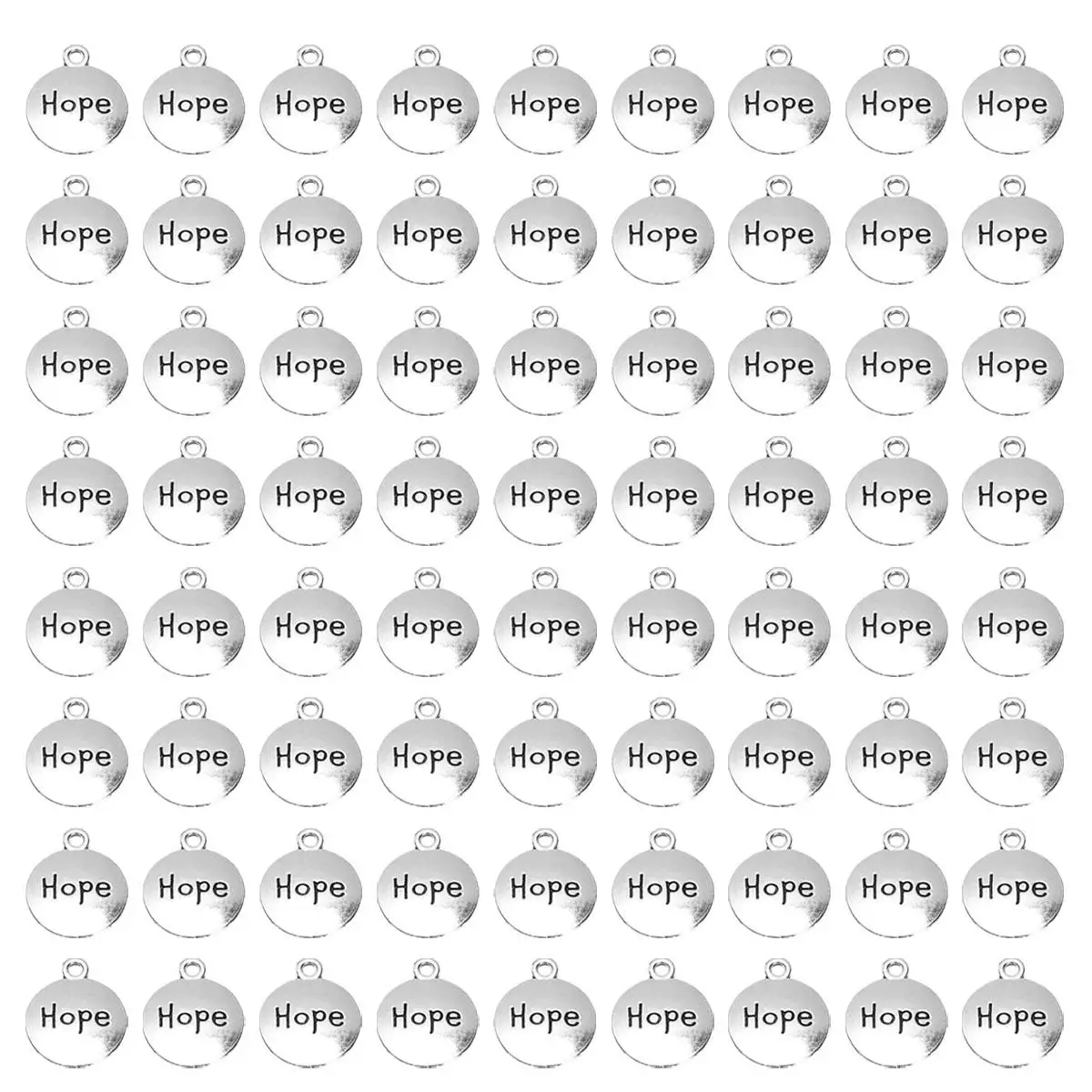 

100 Pcs Letter Pendant Alloy Charms Metal Jewelry Making DIY Necklace Bracelet Earrings Crafts Projects Accessories Gift