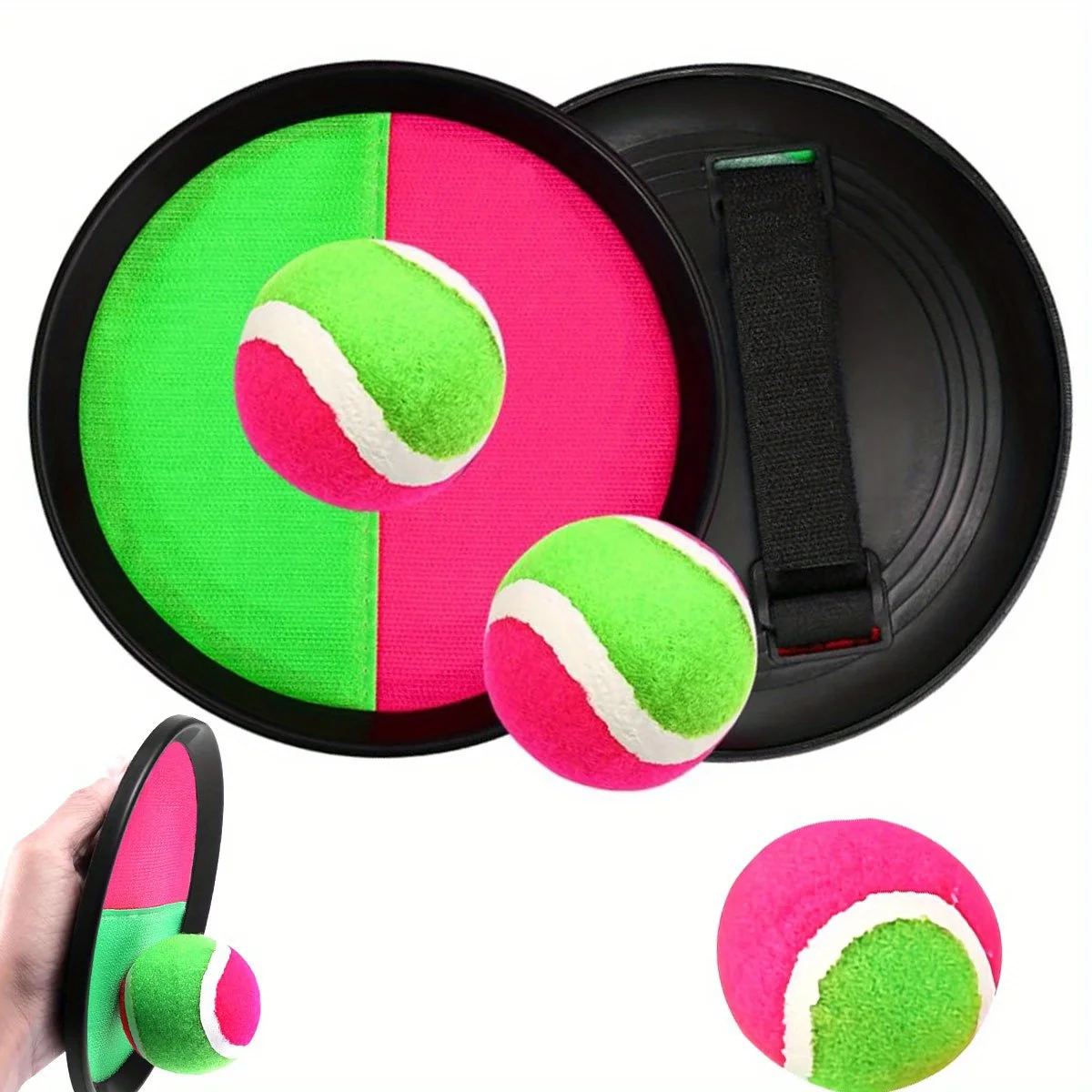 3pcs/set Sucker Sticky Ball Set Throw And Catch Ball Game Toy Party Fun Interactive Game for Outdoor Indoor Catch Ball  ZSY