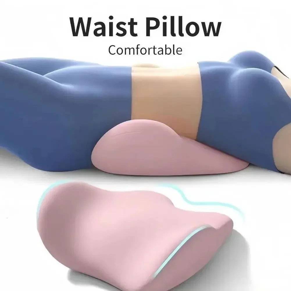 Specjalna Poduszka Podparcia Lędźwiowego Poduszka do Spania Pod Lędźwie Ergonomiczna Miękka Wygodna Pamięciowa Bawełna Podparcie Lędźwiowe na Łóżku Podparcie Pleców na Wypukłość Lędźwiową
