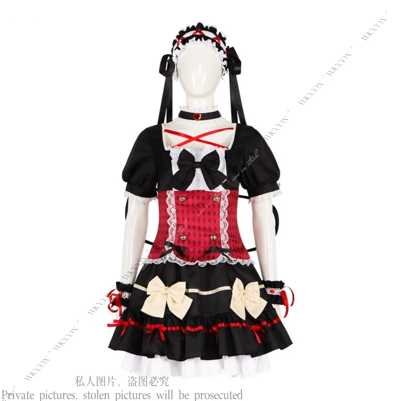 Shiniyuku Kimi, Yakata ni Mebuku Zouo Cosplay Kostuum Horror Spel Pruik Mia Halloween Party Lolita Jurk Meid Jurk Vrouw Set