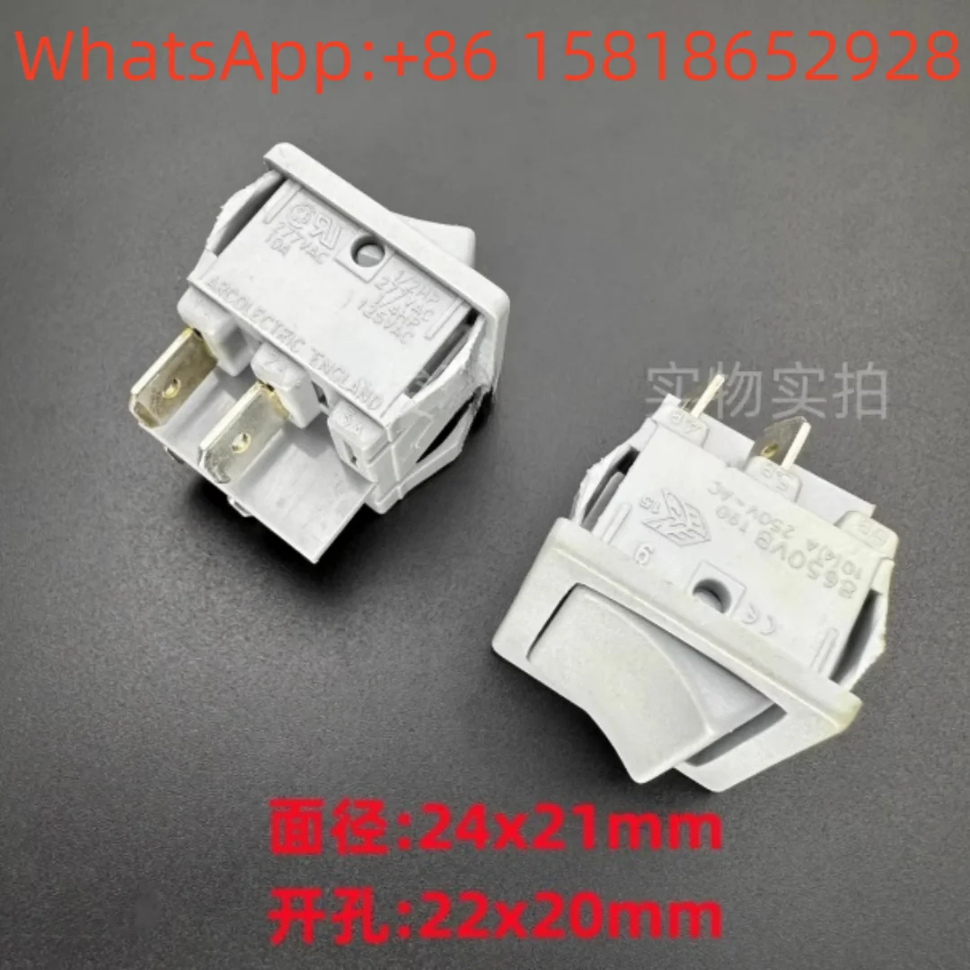 2pcs UK ARCOLECTRIC Power 8650VB Rocker Switch 4 Pins 2 Positions 10A 277V KCD5