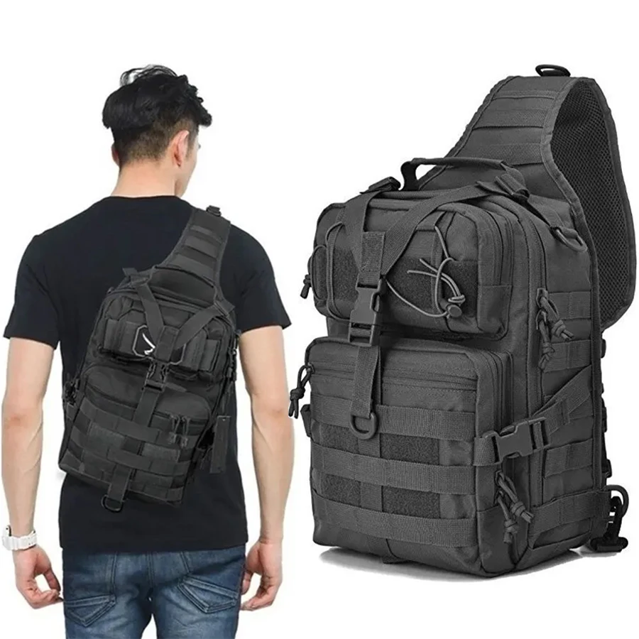 

Тактический военный рюкзак на слинге, маленькая сумка на ремне Molle, уличный рюкзак для кемпинга, рюкзак с регулируемым ремешком
