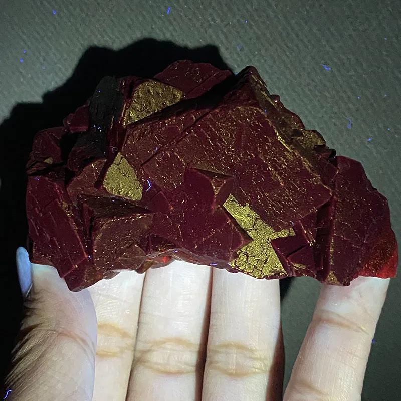 100% Natural Black Fluorite Pakistan (Fluorescent Red) Mineral Specimen, Healing Crystal, Ornaments, Beads