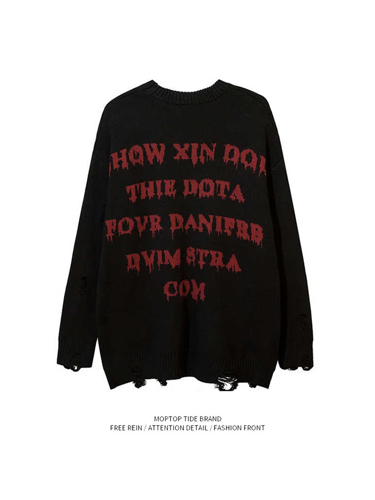 

K Sle Хип-Хоп Длинный Све вязаный свитер круглый Ne пуловер Повседневная молодежная осенняя модная уличная одежда