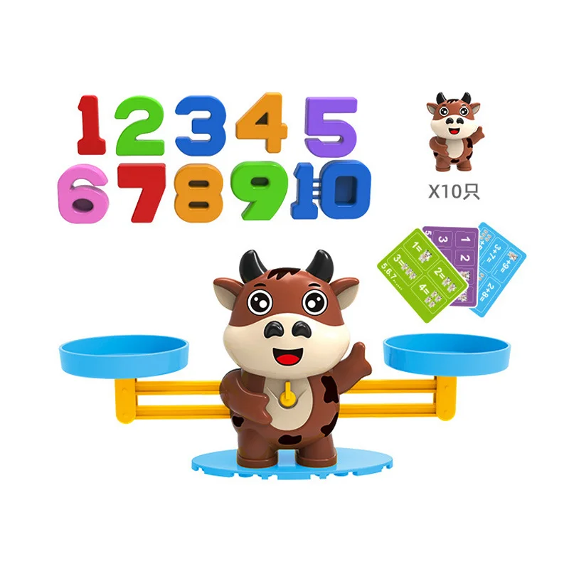 Montessori Math Toy Monkey Scale Balance Counting Toys Math Games Preschool Educational Children Toy For Boy Girls Birthday Gift