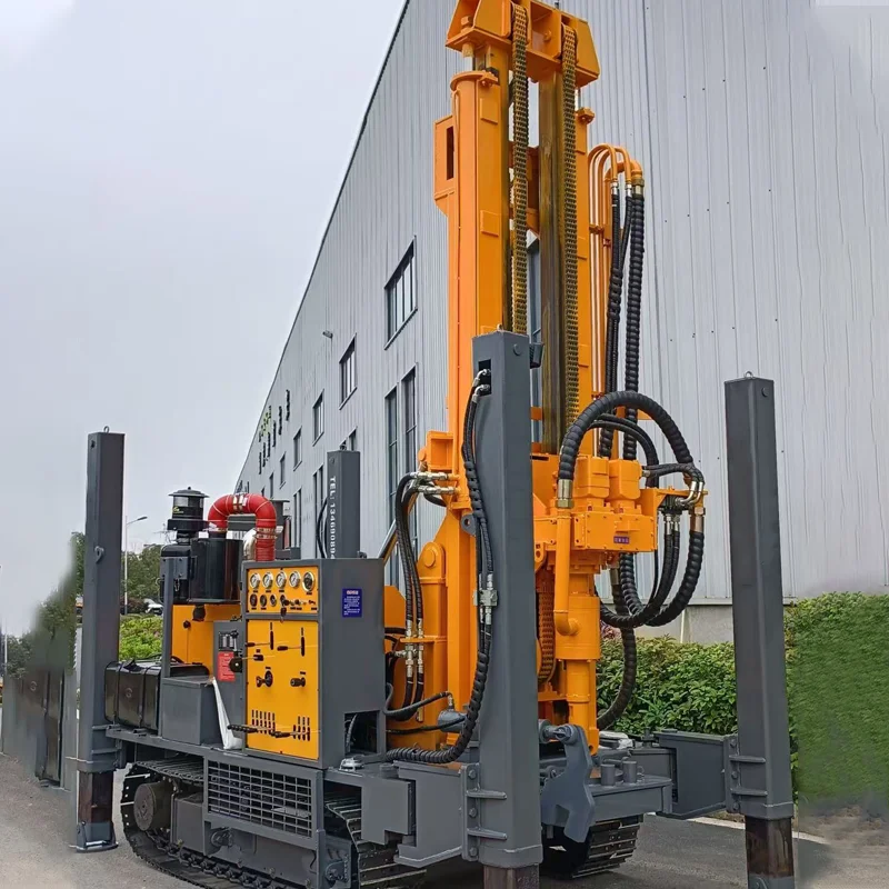 Yl-350s 350m Drilling Depth Pneumatic Crawler Water Well Machine Driven By Diesel Engine