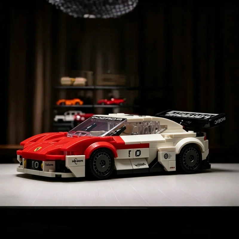 modelo-de-carro-de-corrida-vermelho-e-branco-2026-em-blocos-de-montar-decoracao-de-mesa-colecionavel-para-entusiastas-de-carros