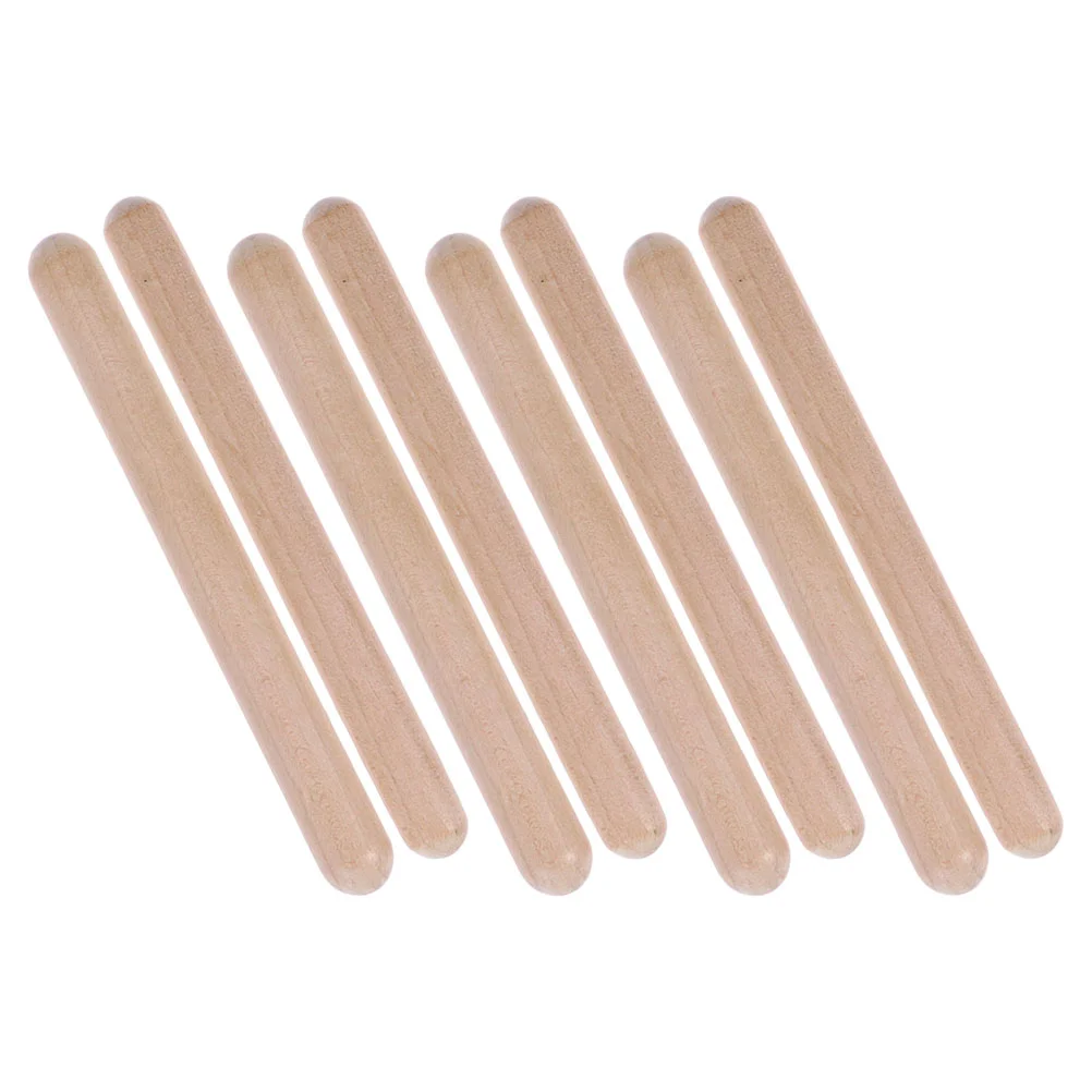 4 Pairs Accessories Rhythm Stick Child Musical Instruments Kids Xylophone Toy Wooden Percussion