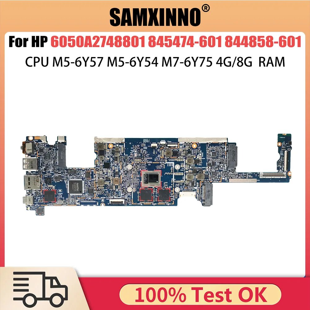 Mainboard For HP 6050A2748801 Laptop Motherboard M5-6Y54 M5-6Y57 M7-6Y75 CPU 4G8G-RMB