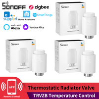 SONOFF TRV Zigbee Smart Thermostatic Radiator Valve TRVZB Temperature Control TRVs Alexa Google Assisant Smartthings ZHA MQTT