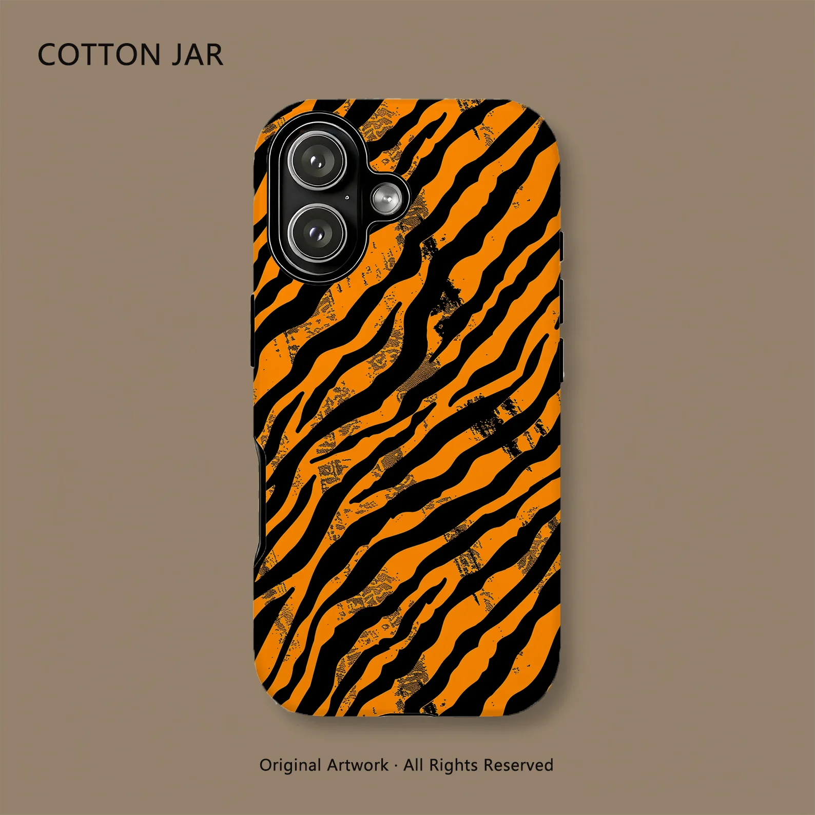 

Luxury Tiger Texture Print For Magsafe Magnetic Charging Phone Case for iPhone 12 13 Pro 14 15 Plus 16 17 Max 2-in-1 Back Cover