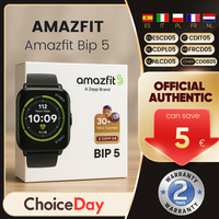 Amazfit Bip 5 Smartwatch BT 5.0 1.91'' LCD Touchscreen 10 Days Battery Life 120+ Sport Modes Bluetooth Call Download APPs GPS