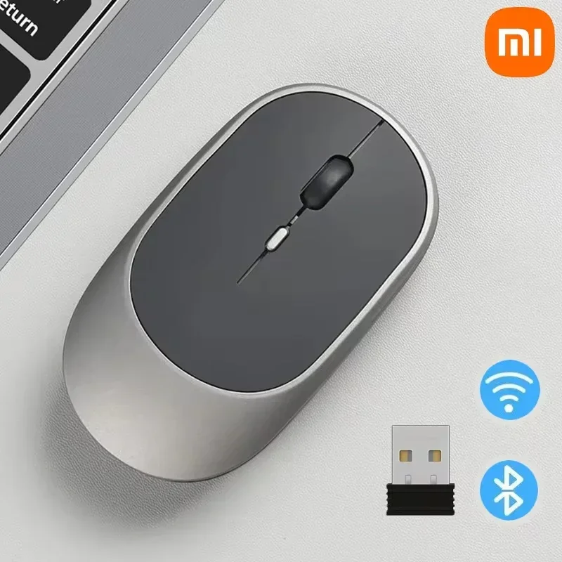 เมาส์บลูทูธไร้สาย Xiaomi เงียบชาร์จเร็วปรับการใช้พลังงานต่ําเป็นพิเศษ USB ชาร์จเมาส์สํานักงานเล่นเกม