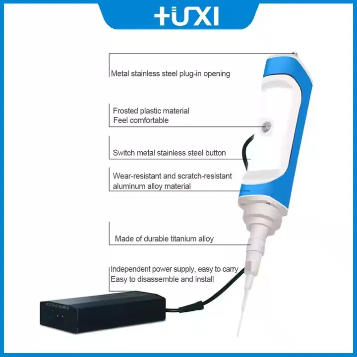 Mini Handheld Ultrasonic Homogenizer 0.1-300ml Lab Cell Disruptor Emulsifier Liquid Dispersion 300ml