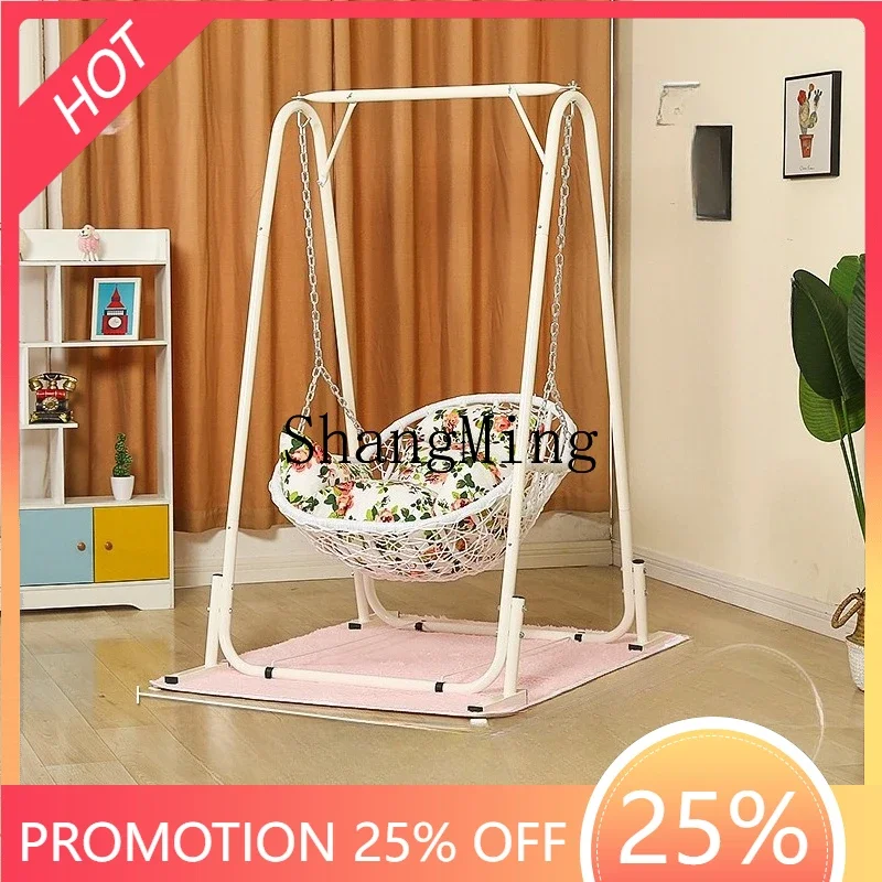 FG good-looking new hanging basket rattan chair single swing indoor and outdoor home rocking chair balcony hanging orchid Chiaki