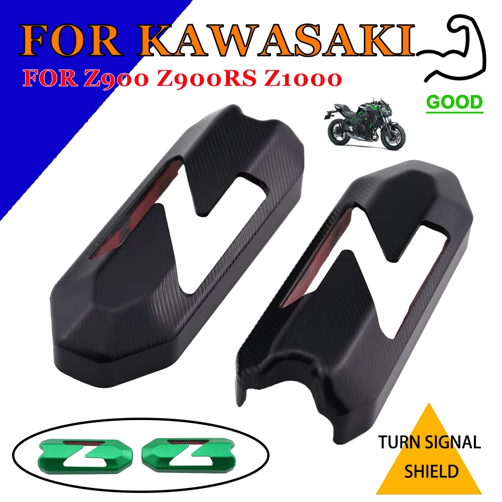 

Motorcycle Accessories Turn Signal Shield Protector For KAWASAKI Z900 RS Z900RS Z 900 RS 900RS Z1000 R Z H2 SE Versys 1000