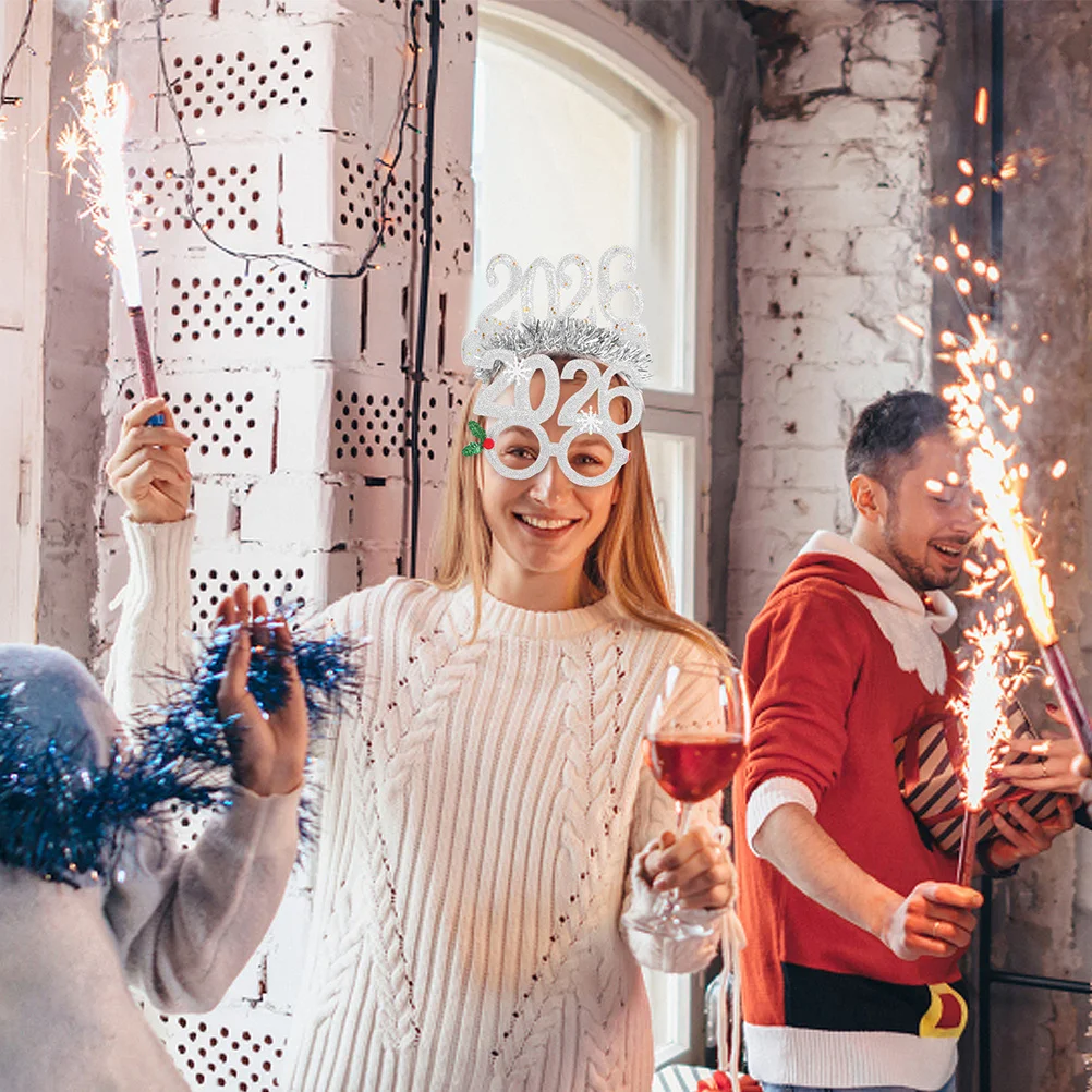 

4Pcs Holiday Headband Women Festive Hair Accessory Sparkle Tinsel Design New Year Eve Party Wear 2026 Celebration Gear