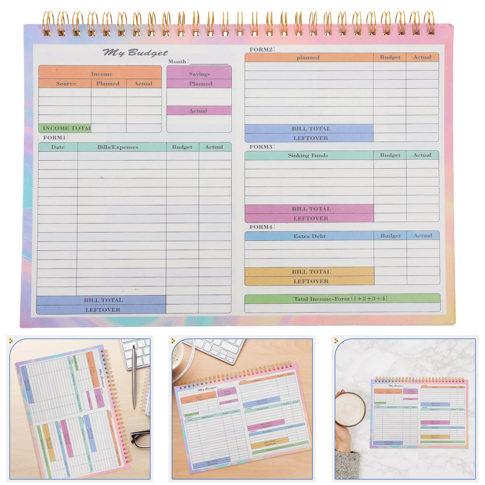 Budget Ledger The Notebook Savings Goal Tracker Things to Do Notepad Work Trackers