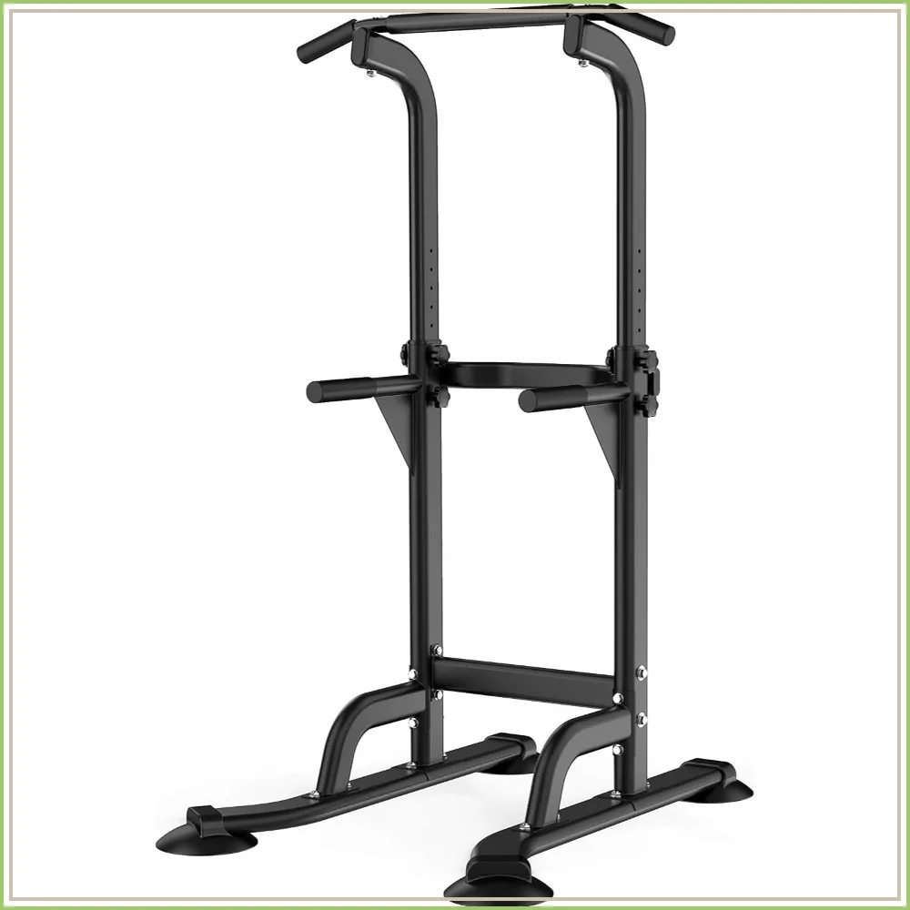 Power Tower Pull Up Bar Dip Station Multi-Function Home Gym Strength Training Height Adjustable