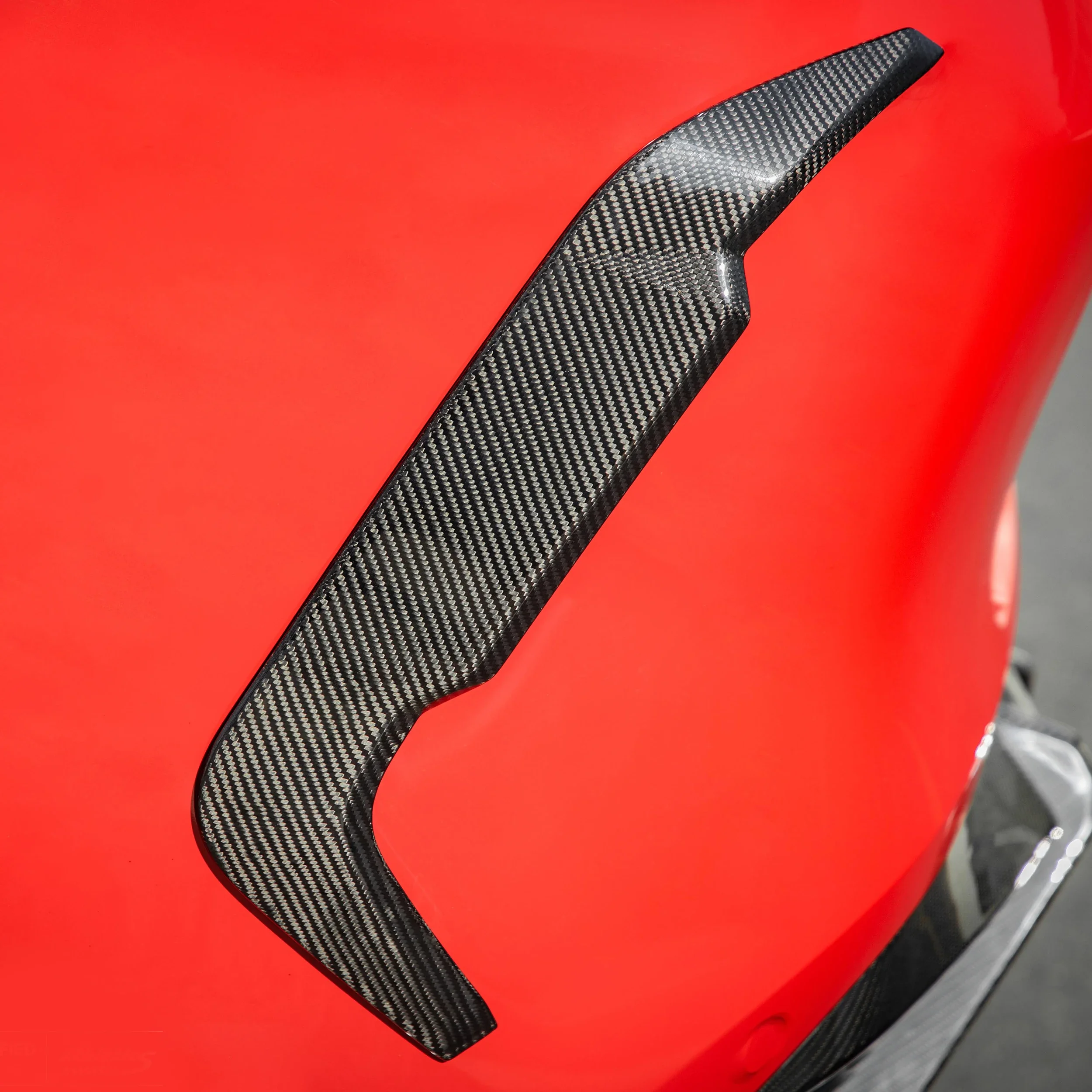 

New Rear Canards Dry Carbon Fiber Rear Canards Spliiters SQ Style Fit for X6M LCI 2020+ F96 Rear Splitters