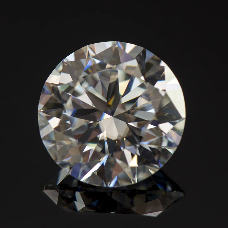 Moissanit-Stein, runder Schliff, D-Farbe, VVS1, 0,1 ct–12,0 ct, im Labor gezüchteter Edelstein für DIY-Schmuckherstellungsmaterialien, Pass-Diamant-Tester – Detail 7
