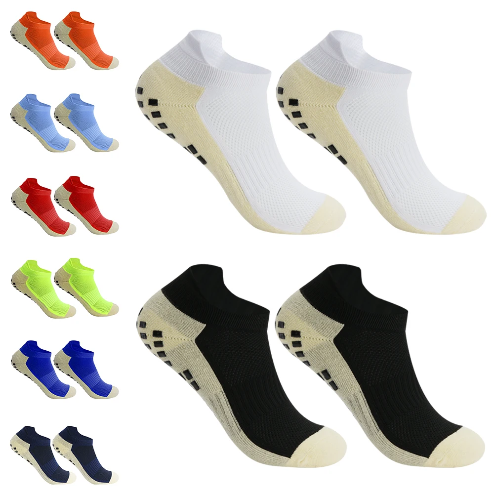 Men Women Sports Short Football Socks Silicone Anti Slip Grip Soccer Socks Calcetas Antideslizantes De Futbol