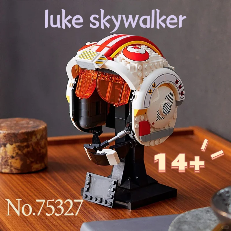 676 قطعة لعبة ساخنة خطة نجمة لوك سكاي مشوا الأحمر خمسة خوذة 75327 سفينة الفضاء معركة بناء لعبة المكعبات هدايا عيد الميلاد