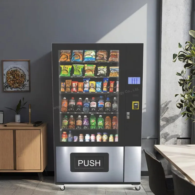 Customized Best-Selling Europe Snack Vending Machine for Food & Drinks with Cash And Coin Change Feature