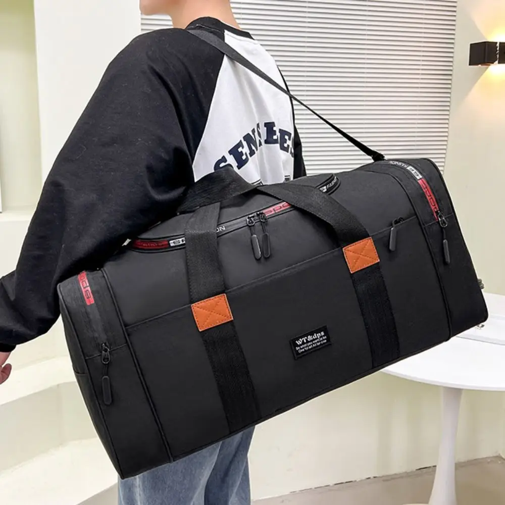 New Large Capacity Travel Bag Multi-compartment Water-resistant Oxford Cloth Duffel Bag Bottom Support Heavy Duty Gym Bag Sport