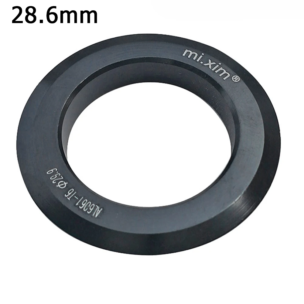 

Cone-shaped Washer Headset 29.9mm Aluminum alloy Base Ring Bike Sports Black Crown Race Tapered Fork Practical