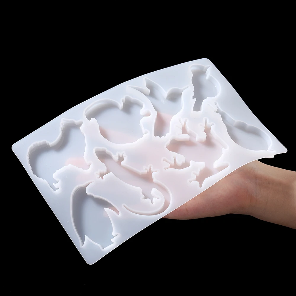 Animal Shape Pendants Silicone Mold Epoxy Resin Casting Mould for DIY Jewelry Pendant Keychain Craft Making Supplies Accessories