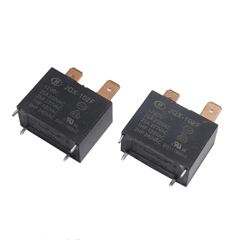 【5-1PCS】 JQX-102F-12VDC A set of usually open 4-foot 20A250VAC air conditioning relays HF102F-12VDC