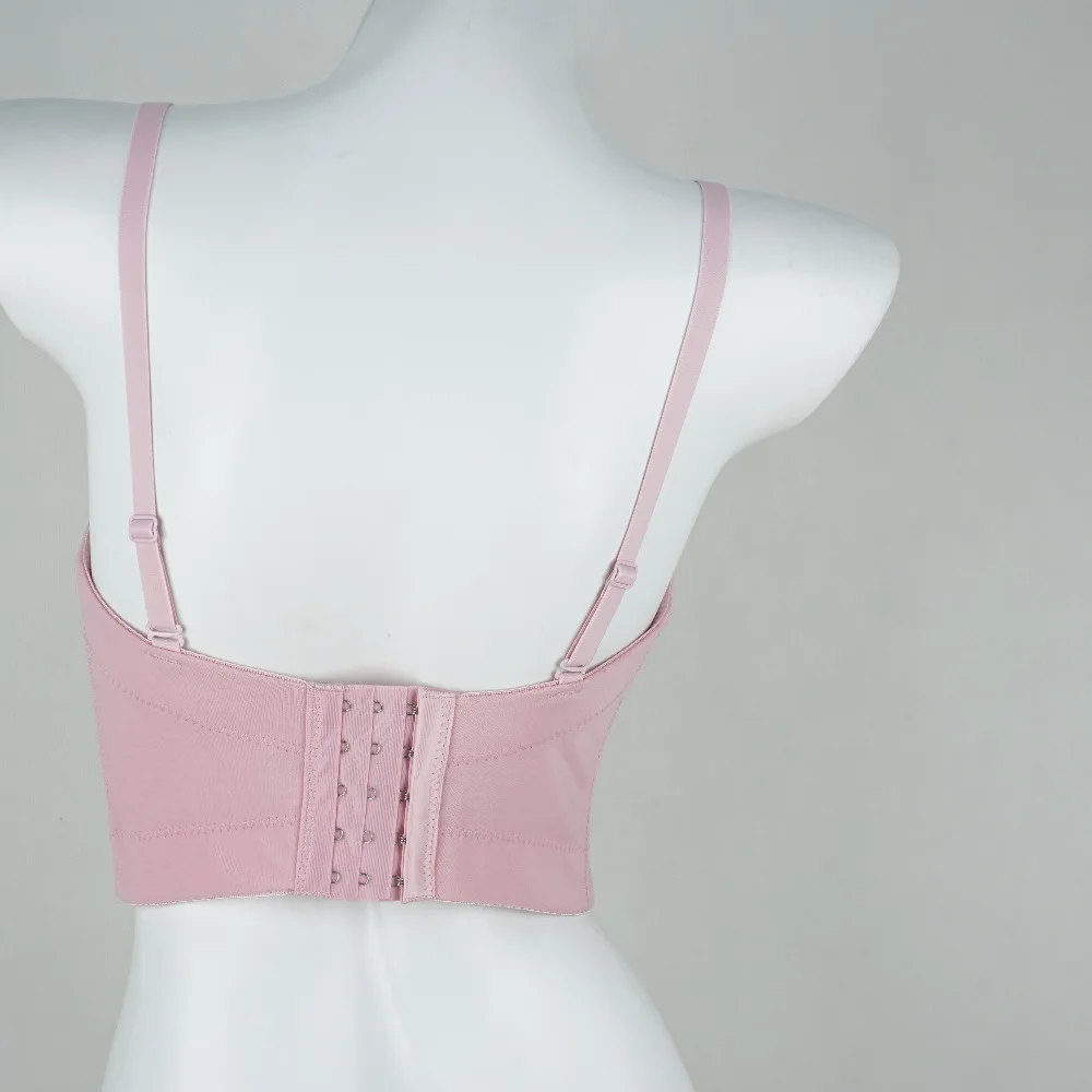 

Fashion Nightclub Sexy European and American Crystals Swimming Cloth Bra Outer Wear Body Shaping Fishbone Strap Tube Top