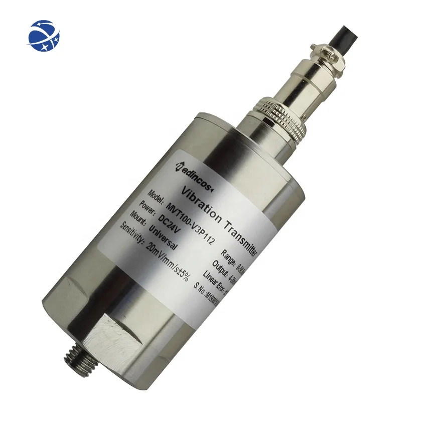 YUNYI MVT100: Integrated 3,2 Wire Mechanical Analog 4-20ma Vibration Sensor for Motor, Pump, Compressor Vibration System