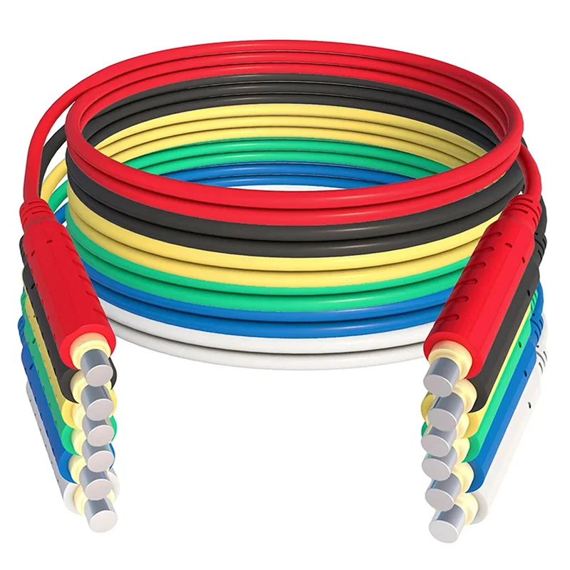 A22I 6PCS Magnetic Test Leads Silicone Soft Flexible Jumper Test Wires 30VAC 5A 3.3Ft T10005 Sensors Switches