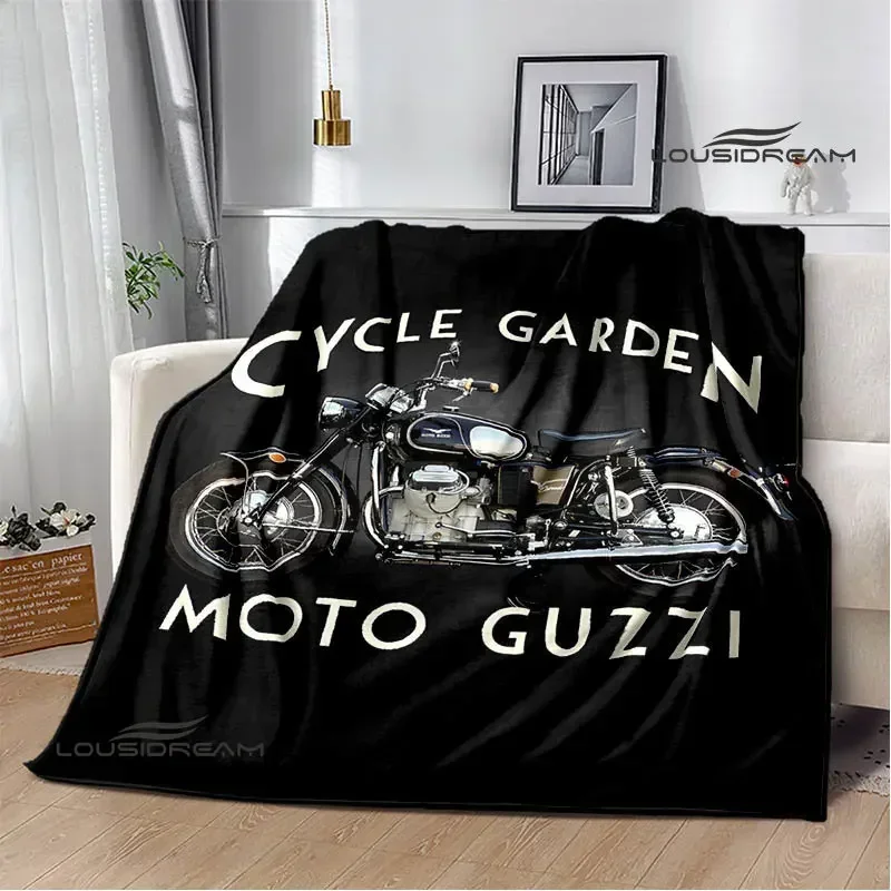 

Guzzi Motorcycle Logo Printed Blankets Fashion Warm Blanket Soft And Comfortable Blanket Home Travel Blankets Birthday Gift