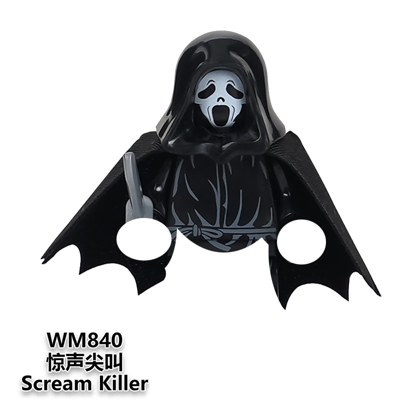 Halloween Neue Bausteine Terrifier Death Megan Minifiguren Spielzeugsteine Geschenke für Kinder und Erwachsene