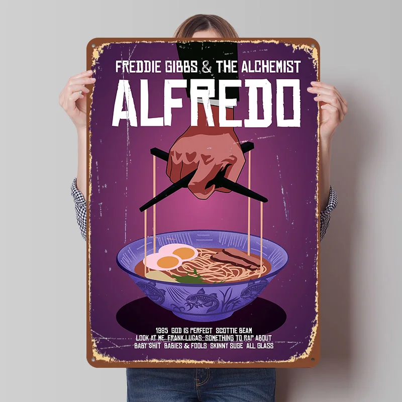 Freddie Gibbs & The Alchemist Tinplate Poster Customized Wall Art Vintage Metal Signs Retro Tin Plaque for Decoration Garage