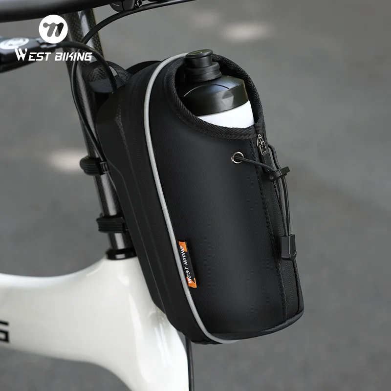 

Велосипедная сумка на руль WEST BIKING, многофункциональная портативная сумка для велосипедной бутылки с водой 2,2 л, MTB, дорожное велосипедное седло, инструменты, хвостовая сумка