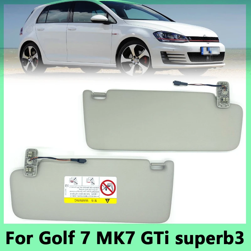 5G0 857 551/552 For Golf 7 MK7 GTi Superb3 Cosmetic Mirror Sun Visor Shading Board Gray 5GG 857 551 5GG 857 552