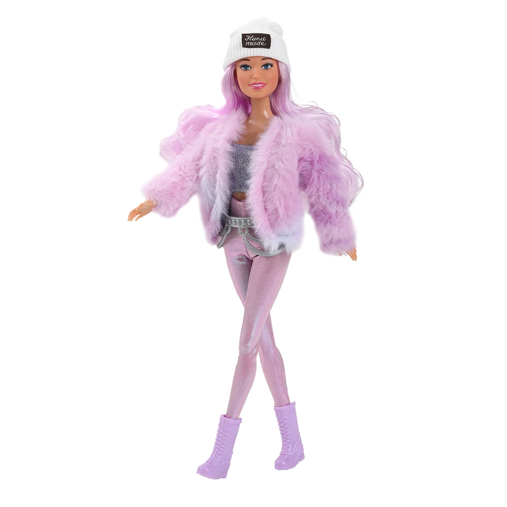 

Кукла Баби европейского типа 30 см, модная игрушка для самостоятельной модификации одежды, набор для игры в дочки-матери, красочный плюшевый комплект: куртка и леггинсы, игрушка для девочек