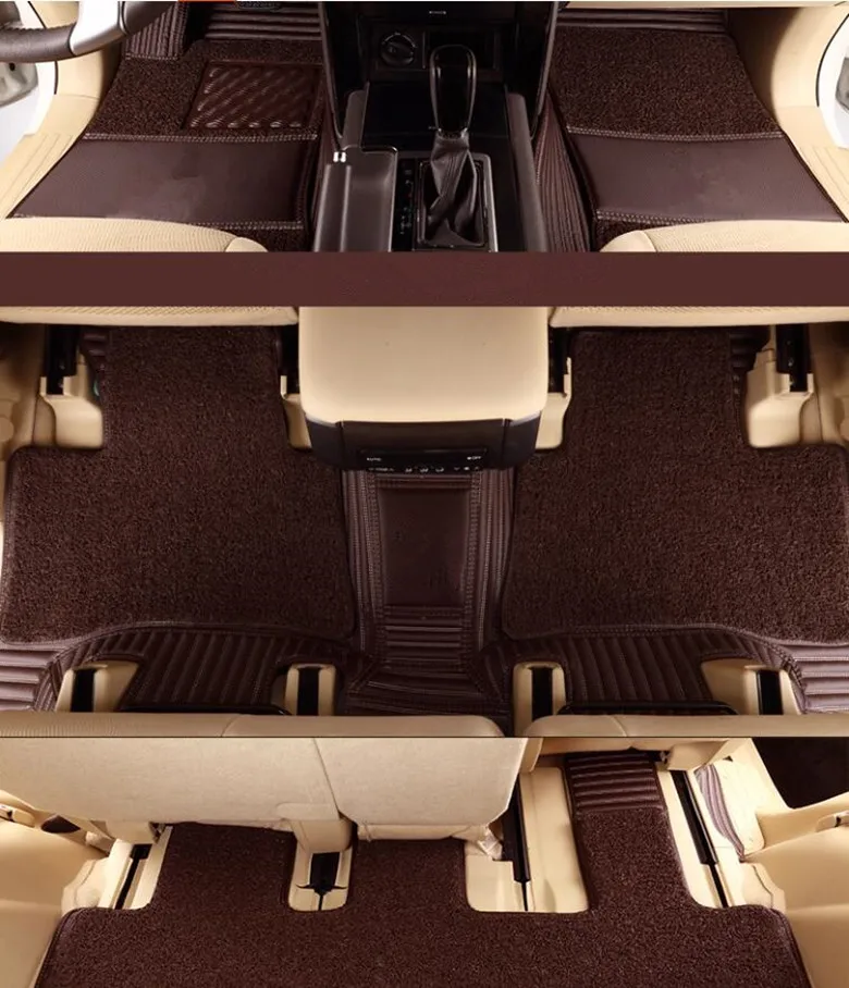 Custom special car floor mats for Mercedes Benz GLE 300 350 400 450 580 V167 W167 2025-2020 7 seats double layers carpets